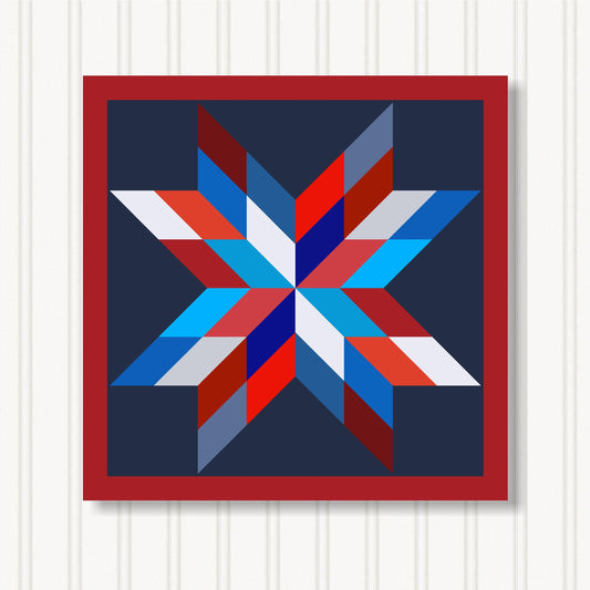 Barn Quilt Wall Art, 8 Sizes, Outdoor & Indoor Square Block, Home Decor Accent, BQ087-16