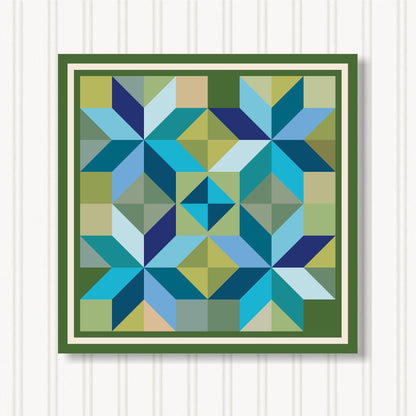Barn Quilt Wall Art, 8 Sizes, Outdoor & Indoor Square Block, Home Decor Accent, BQ033-17