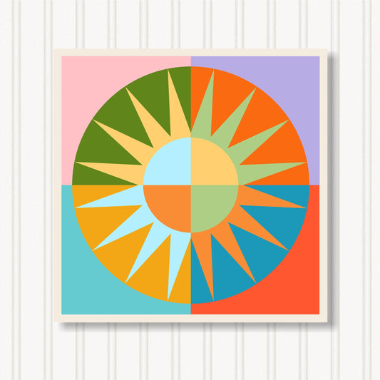 Barn Quilt Wall Art, 8 Sizes, Outdoor & Indoor Square Block, Home Decor Accent, BQ002-16