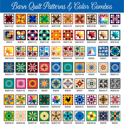 Barn Quilt Address Number / Sign - Premium Quality (No Wood) - Choose any of our patterns - Beautiful and Maintenance-Free