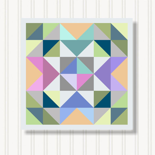 Barn Quilt Wall Art, 8 Sizes, Outdoor & Indoor Square Block, Home Decor Accent, BQ088-04