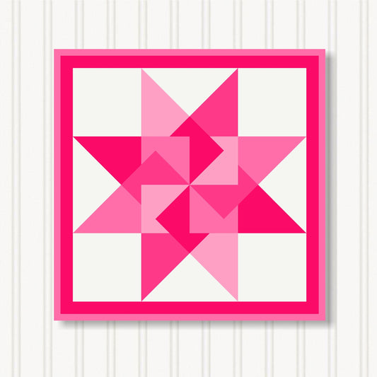 Barn Quilt Wall Art, 8 Sizes, Outdoor & Indoor Square Block, Home Decor Accent, BQ079-20