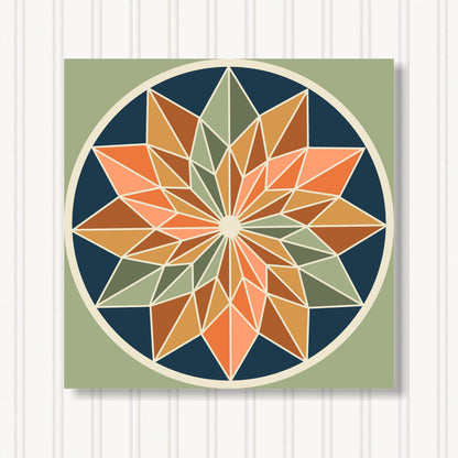 Barn Quilt Wall Art, 8 Sizes, Outdoor & Indoor Square Block, Home Decor Accent, BQ058-18