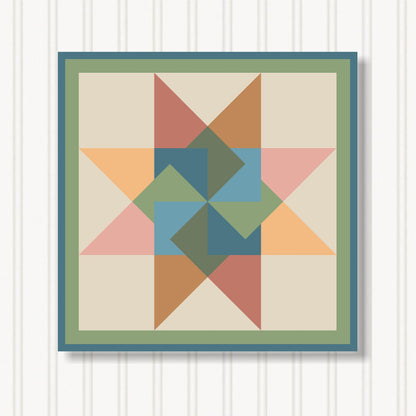 Barn Quilt Wall Art, 8 Sizes, Outdoor & Indoor Square Block, Home Decor Accent, BQ079-04