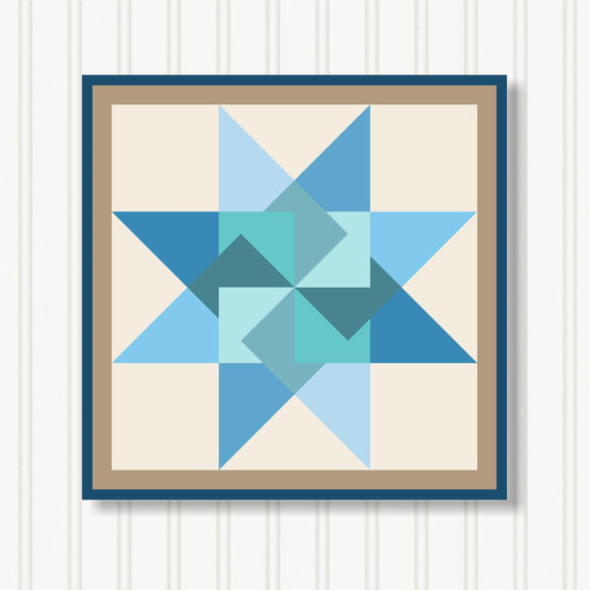 Barn Quilt Wall Art, 8 Sizes, Outdoor & Indoor Square Block, Home Decor Accent, BQ079-06