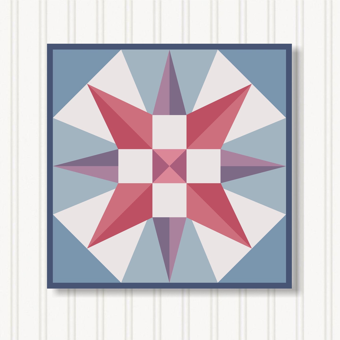 Barn Quilt Wall Art, 8 Sizes, Outdoor & Indoor Square Block, Home Decor Accent, BQ056-12