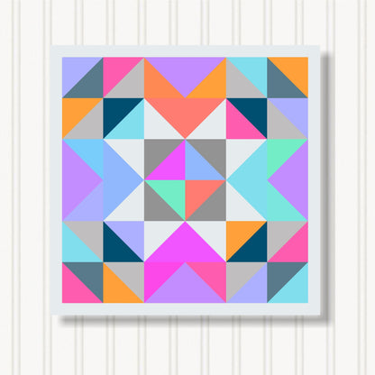 Barn Quilt Wall Art, 8 Sizes, Outdoor & Indoor Square Block, Home Decor Accent, BQ088-06
