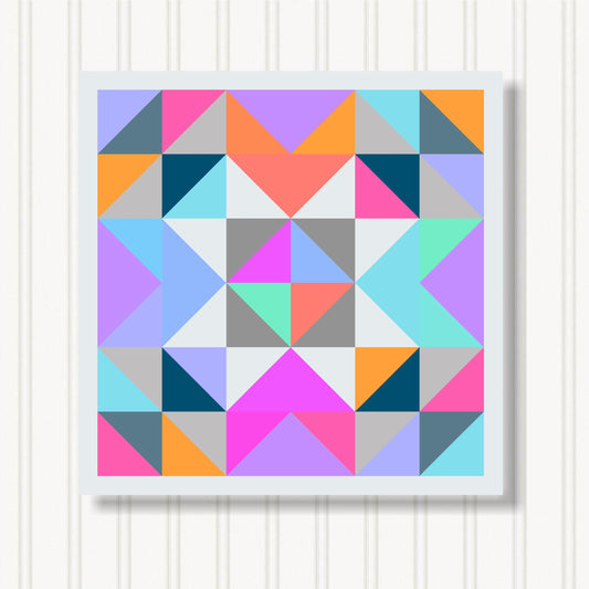 Barn Quilt Wall Art, 8 Sizes, Outdoor & Indoor Square Block, Home Decor Accent, BQ088-06