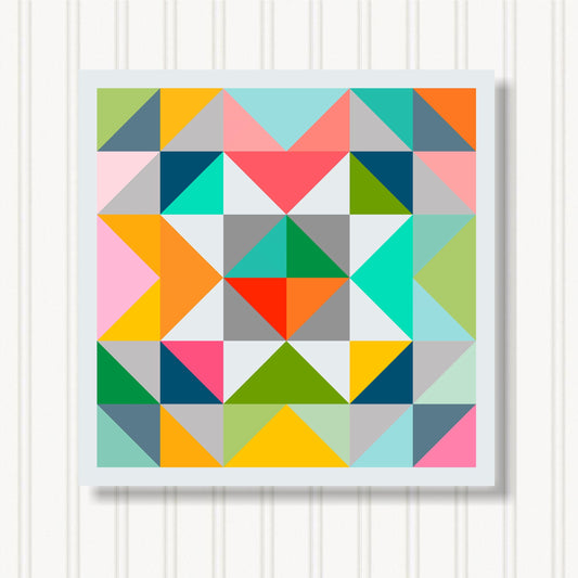 Barn Quilt Wall Art, 8 Sizes, Outdoor & Indoor Square Block, Home Decor Accent, BQ088-03