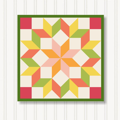 Barn Quilt Wall Art, 8 Sizes, Outdoor & Indoor Square Block, Home Decor Accent, BQ103-15