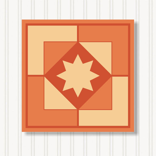 Barn Quilt Wall Art, 8 Sizes, Outdoor & Indoor Square Block, Home Decor Accent, BQ066-17