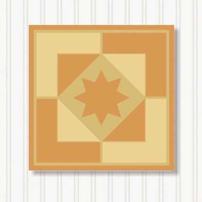 Barn Quilt Wall Art, 8 Sizes, Outdoor & Indoor Square Block, Home Decor Accent, BQ066-14