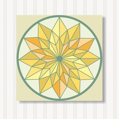 Barn Quilt Wall Art, 8 Sizes, Outdoor & Indoor Square Block, Home Decor Accent, BQ058-09