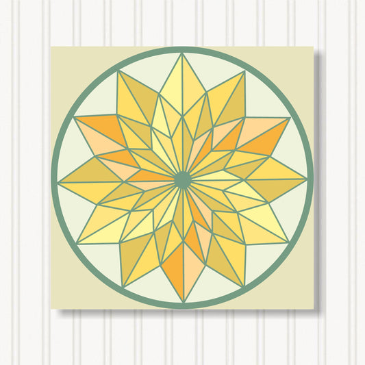Barn Quilt Wall Art, 8 Sizes, Outdoor & Indoor Square Block, Home Decor Accent, BQ058-09