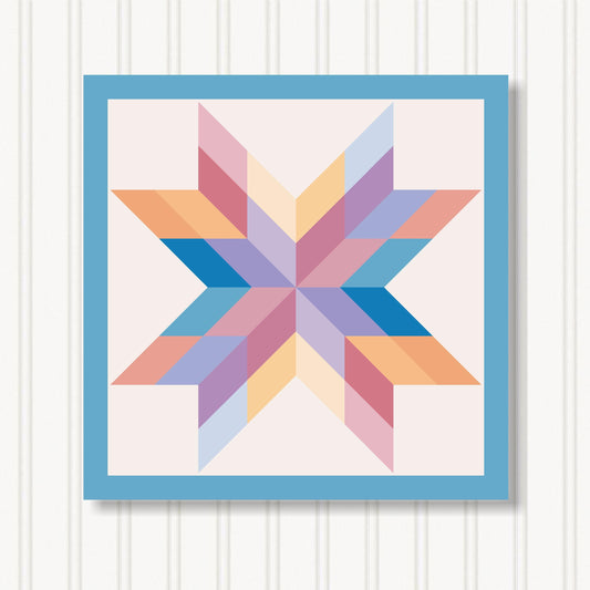 Barn Quilt Wall Art, 8 Sizes, Outdoor & Indoor Square Block, Home Decor Accent, BQ087-14