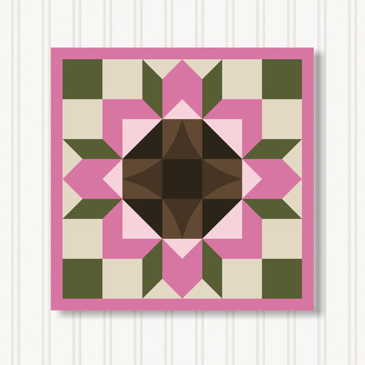 Barn Quilt Wall Art, 8 Sizes, Outdoor & Indoor Square Block, Home Decor Accent, BQ051-23