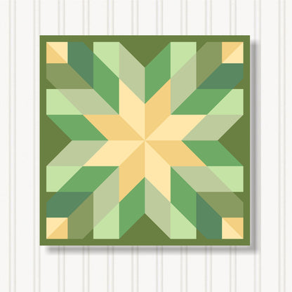 Barn Quilt Wall Art, 8 Sizes, Outdoor & Indoor Square Block, Home Decor Accent, BQ110-20