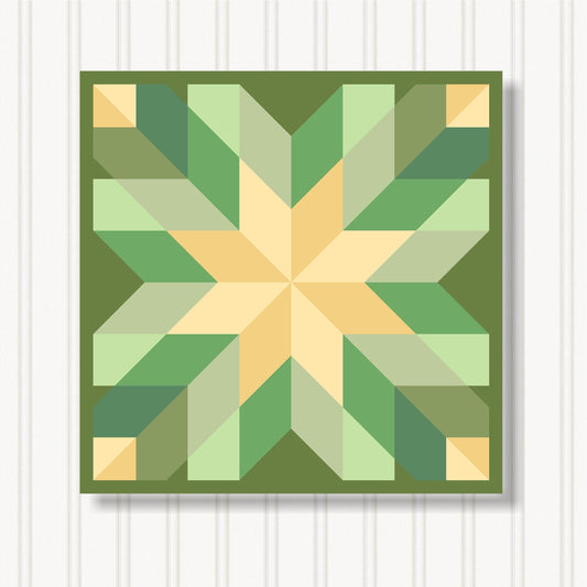 Barn Quilt Wall Art, 8 Sizes, Outdoor & Indoor Square Block, Home Decor Accent, BQ110-20