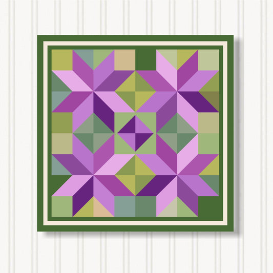 Barn Quilt Wall Art, 8 Sizes, Outdoor & Indoor Square Block, Home Decor Accent, BQ033-22