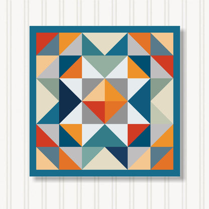 Barn Quilt Wall Art, 8 Sizes, Outdoor & Indoor Square Block, Home Decor Accent, BQ088-14