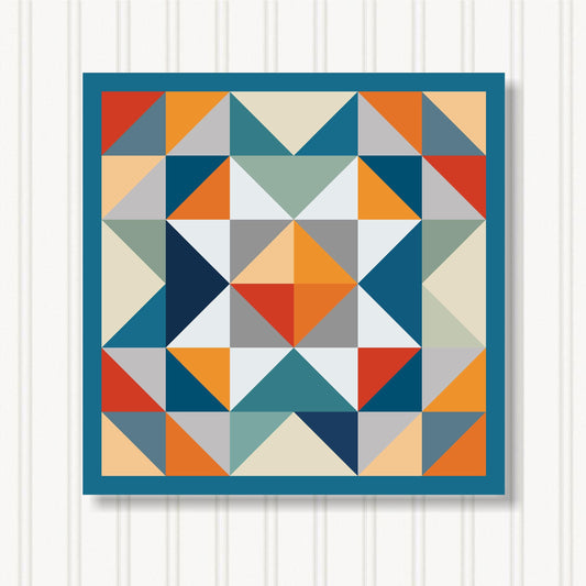Barn Quilt Wall Art, 8 Sizes, Outdoor & Indoor Square Block, Home Decor Accent, BQ088-14
