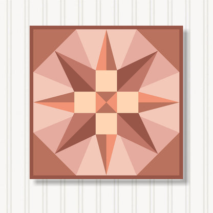 Barn Quilt Wall Art, 8 Sizes, Outdoor & Indoor Square Block, Home Decor Accent, BQ056-03