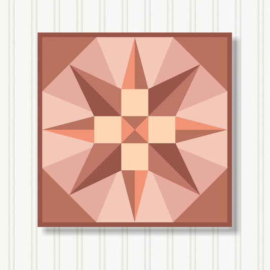 Barn Quilt Wall Art, 8 Sizes, Outdoor & Indoor Square Block, Home Decor Accent, BQ056-03