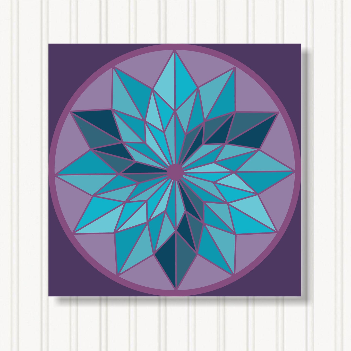 Barn Quilt Wall Art, 8 Sizes, Outdoor & Indoor Square Block, Home Decor Accent, BQ058-03