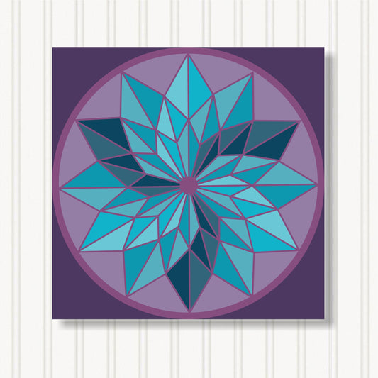 Barn Quilt Wall Art, 8 Sizes, Outdoor & Indoor Square Block, Home Decor Accent, BQ058-03