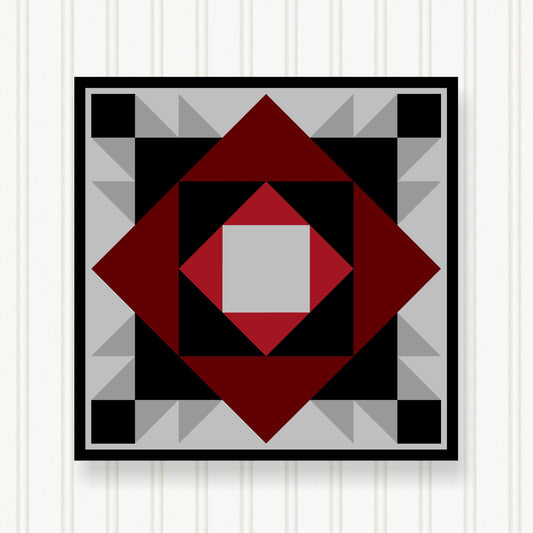 Barn Quilt Wall Art, 8 Sizes, Outdoor & Indoor Square Block, Home Decor Accent, BQ129-06