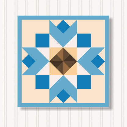 Barn Quilt Wall Art, 8 Sizes, Outdoor & Indoor Square Block, Home Decor Accent, BQ130-03