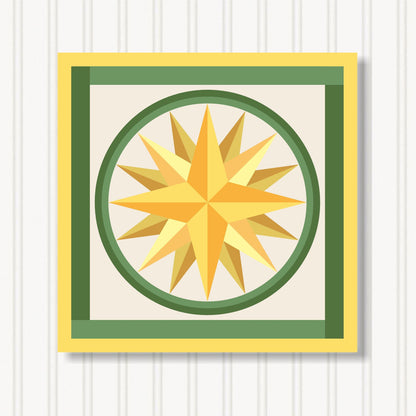 Barn Quilt Wall Art, 8 Sizes, Outdoor & Indoor Square Block, Home Decor Accent, BQ024-20