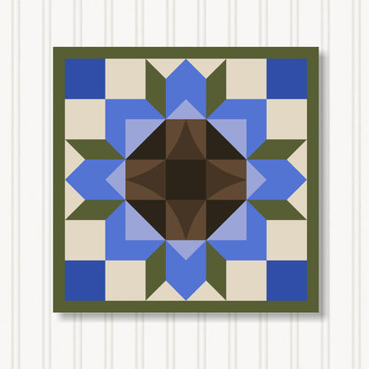 Barn Quilt Wall Art, 8 Sizes, Outdoor & Indoor Square Block, Home Decor Accent, BQ051-06