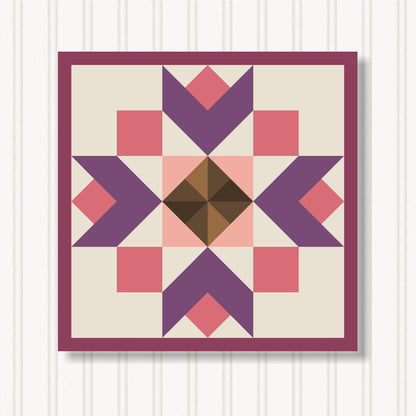 Barn Quilt Wall Art, 8 Sizes, Outdoor & Indoor Square Block, Home Decor Accent, BQ130-20