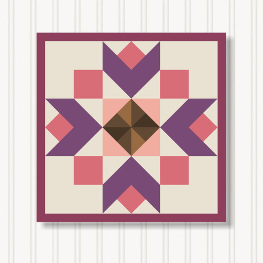 Barn Quilt Wall Art, 8 Sizes, Outdoor & Indoor Square Block, Home Decor Accent, BQ130-20