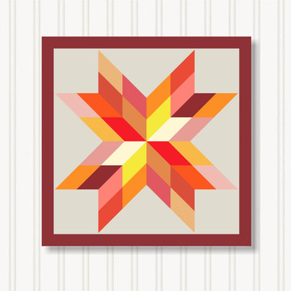 Barn Quilt Wall Art, 8 Sizes, Outdoor & Indoor Square Block, Home Decor Accent, BQ087-18