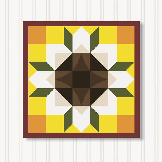 Barn Quilt Wall Art, 8 Sizes, Outdoor & Indoor Square Block, Home Decor Accent, BQ051-15