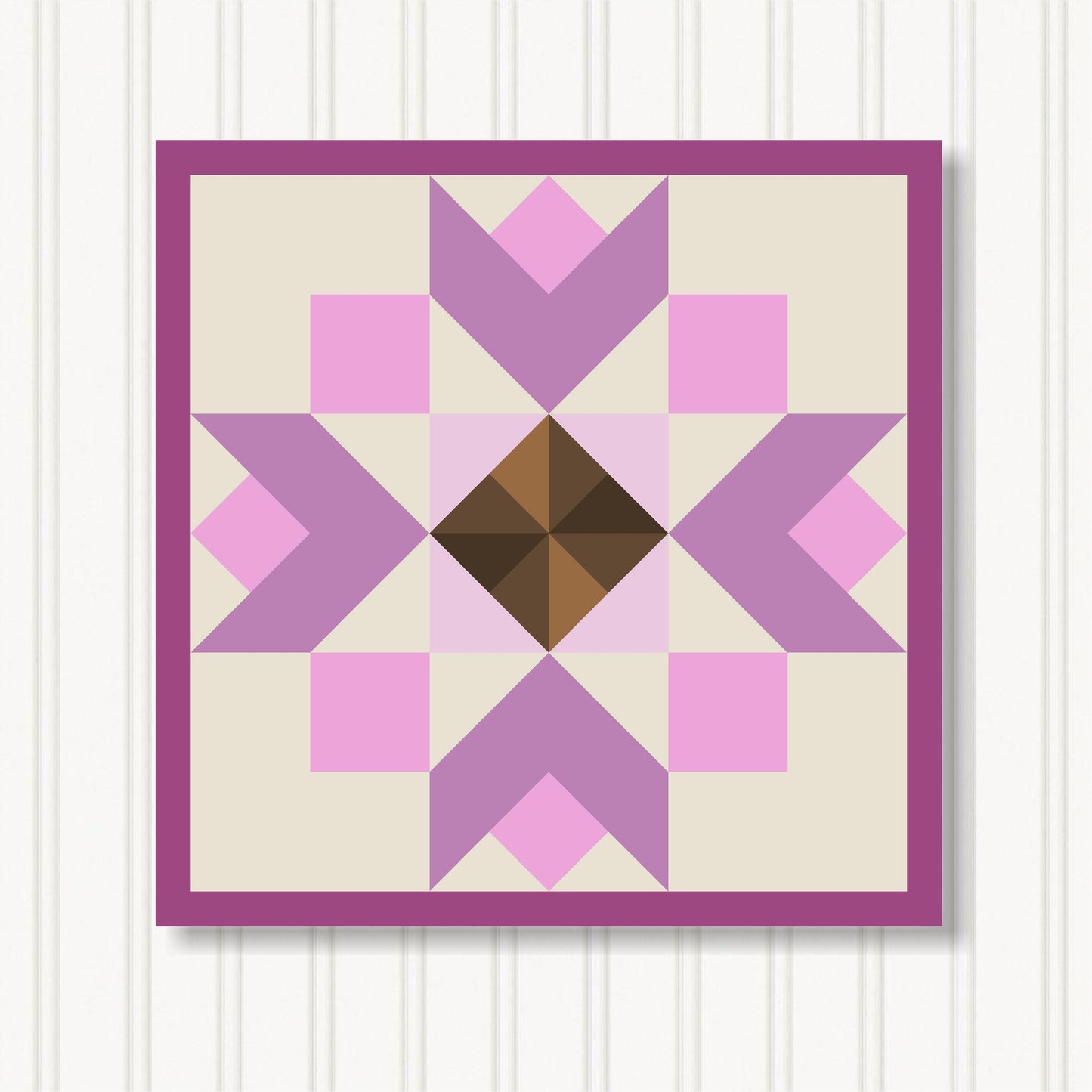 Barn Quilt Wall Art, 8 Sizes, Outdoor & Indoor Square Block, Home Decor Accent, BQ130-08