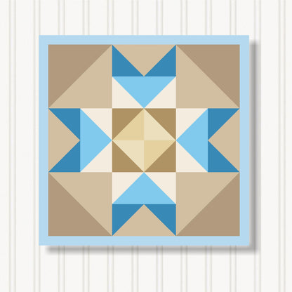 Barn Quilt Wall Art, 8 Sizes, Outdoor & Indoor Square Block, Home Decor Accent, BQ131-04