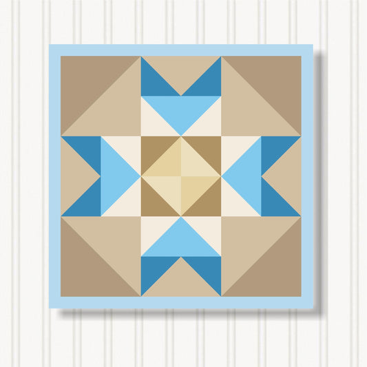 Barn Quilt Wall Art, 8 Sizes, Outdoor & Indoor Square Block, Home Decor Accent, BQ131-04