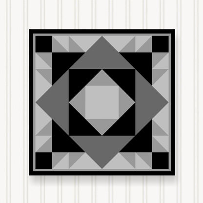Barn Quilt Wall Art, 8 Sizes,- Indoor & Outdoor Square, Home Decor Accent, BQ129-07