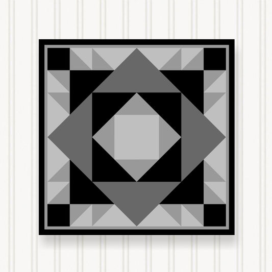 Barn Quilt Wall Art, 8 Sizes,- Indoor & Outdoor Square, Home Decor Accent, BQ129-07