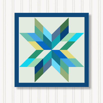 Barn Quilt Wall Art, 8 Sizes, Outdoor & Indoor Square Block, Home Decor Accent, BQ087-13