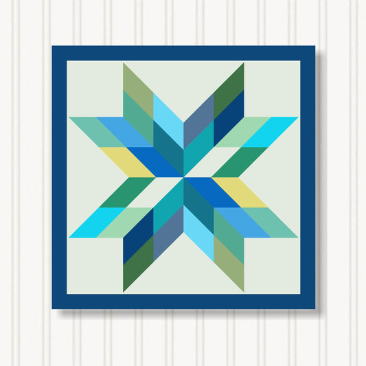 Barn Quilt Wall Art, 8 Sizes, Outdoor & Indoor Square Block, Home Decor Accent, BQ087-13