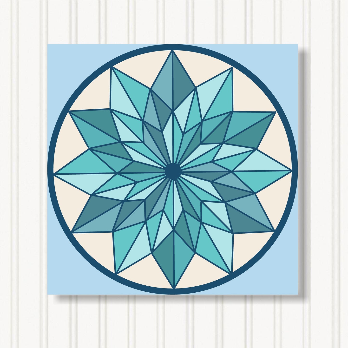 Barn Quilt Wall Art, 8 Sizes, Outdoor & Indoor Square Block, Home Decor Accent, BQ058-05