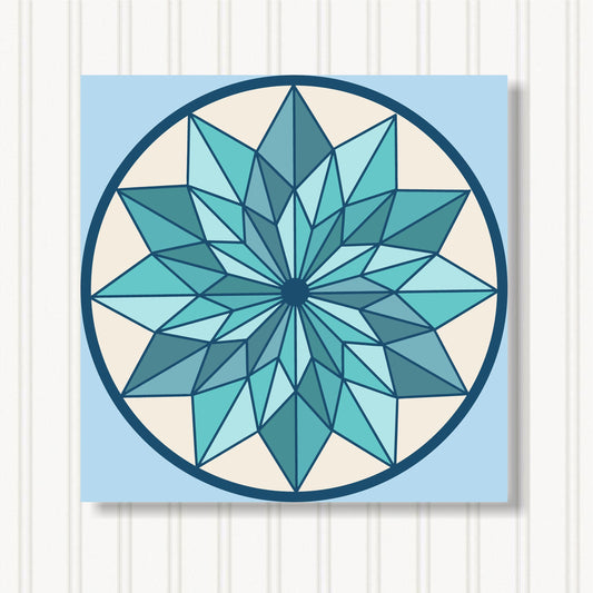 Barn Quilt Wall Art, 8 Sizes, Outdoor & Indoor Square Block, Home Decor Accent, BQ058-05