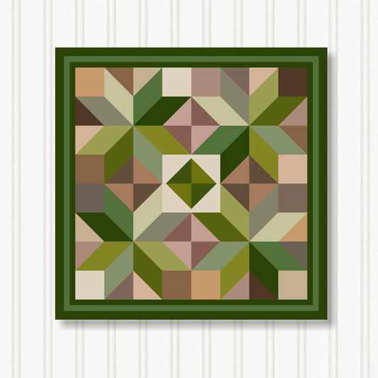 Barn Quilt Wall Art, 8 Sizes, Outdoor & Indoor Square Block, Home Decor Accent, BQ033-13