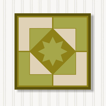 Barn Quilt Wall Art, 8 Sizes, Outdoor & Indoor Square Block, Home Decor Accent, BQ066-22