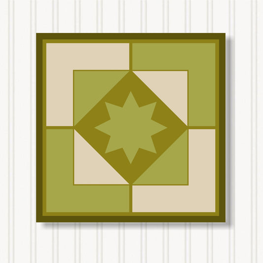 Barn Quilt Wall Art, 8 Sizes, Outdoor & Indoor Square Block, Home Decor Accent, BQ066-22