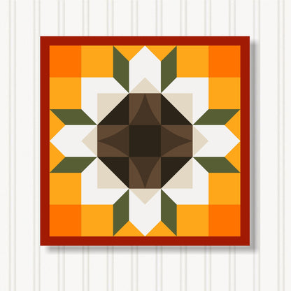 Barn Quilt Wall Art, 8 Sizes, Outdoor & Indoor Square Block, Home Decor Accent, BQ051-18
